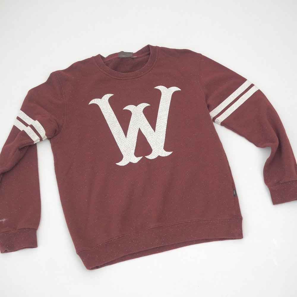 WeSC skateboards crewneck burgundy vintage